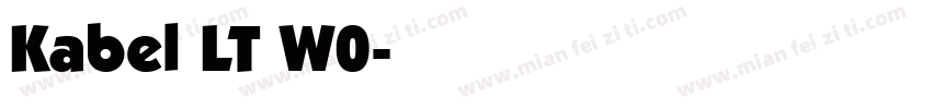 Kabel LT W0字体转换